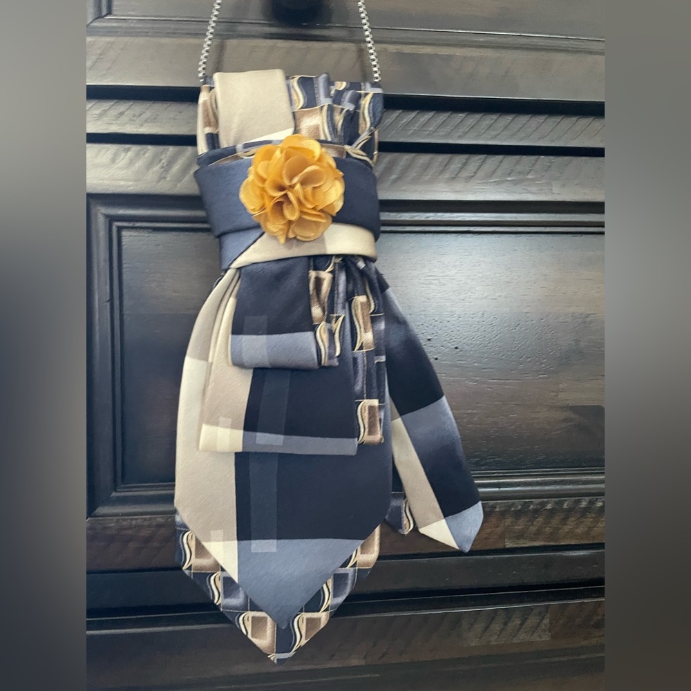 *NEW* Ladies Custom Neck-ties with Bow. Double patterns. Colors vary. $55 each